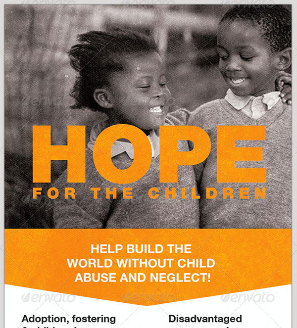Hope for the Children Charity Event Flyer Template
