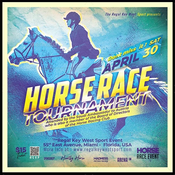 Horse Race Sport Event Flyer