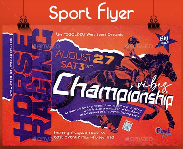 Horse Racing Championship Vibes Flyer