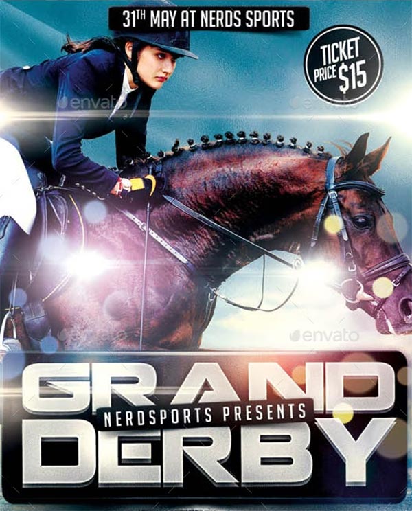 Horse Racing Championships Sport Flyer