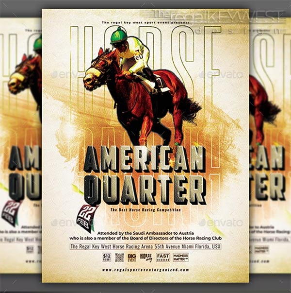 Horse Racing Sport Event Flyer