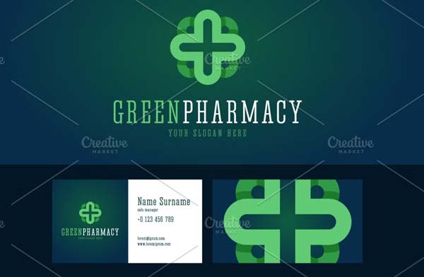 Hospital Cardiac Logo Design Templates