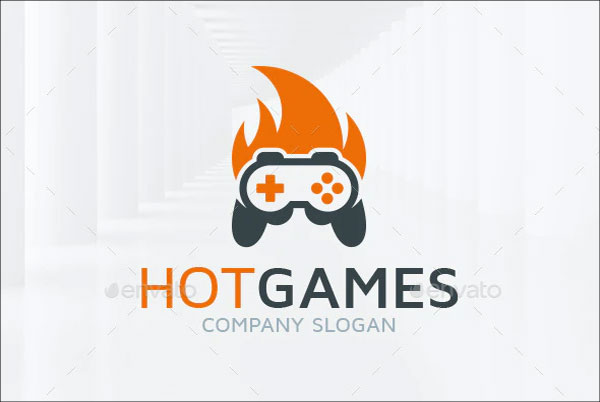 Hot Games Logo Template