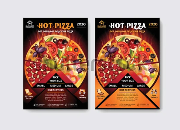 Hot Pizza PSD Flyer Template