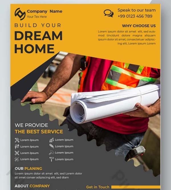 House Construction Flyer Template