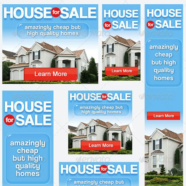 House For Sale Banner PSD Template