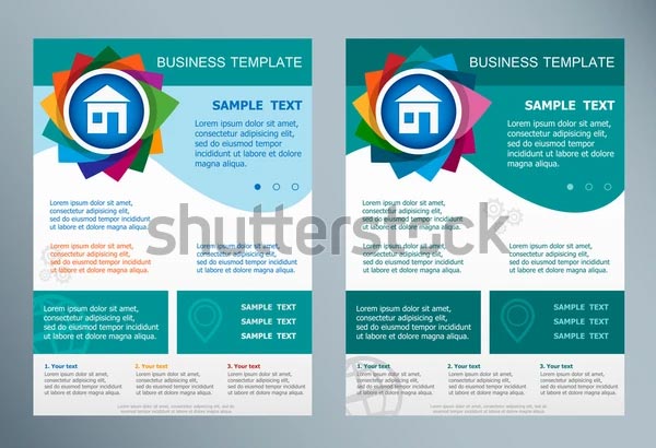 House For Sale Vector Flyer Template