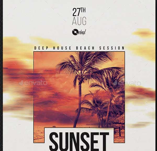 House Music Party Flyer Templates