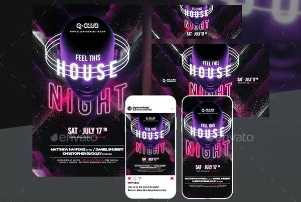 House Party Instagram Template