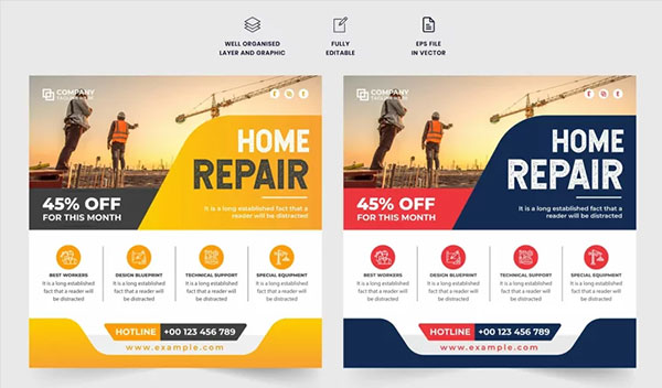 House Repair Advertisement Book Template