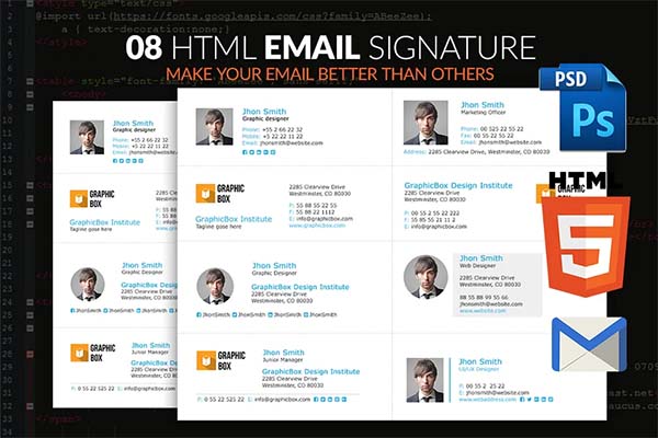 Html Email Signature Templates
