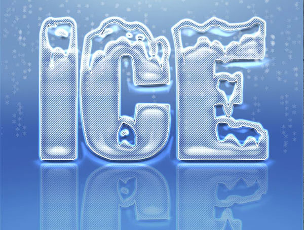 Ice Text Effect Style and Action