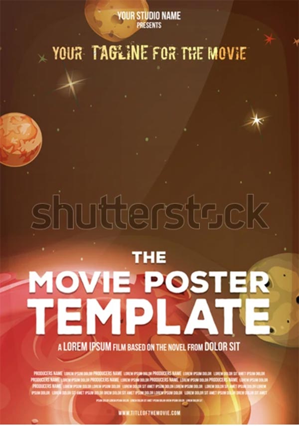 Illustration Movie Poster Template