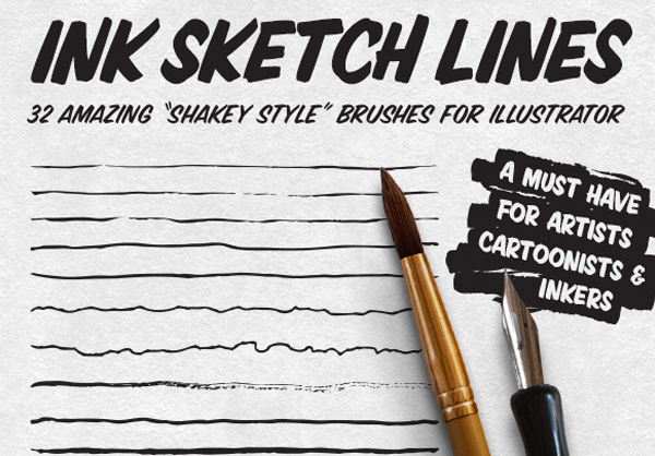 Illustrator Ink Pen Brush