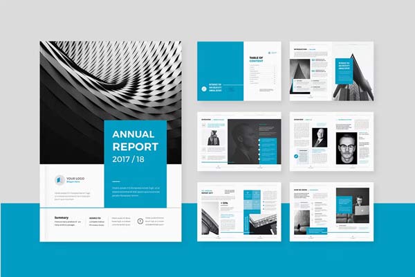InDesign Annual Report Templates