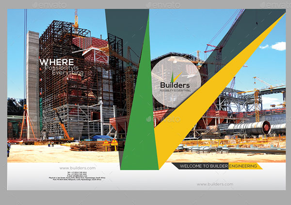 Industrial Construction Brochure Template