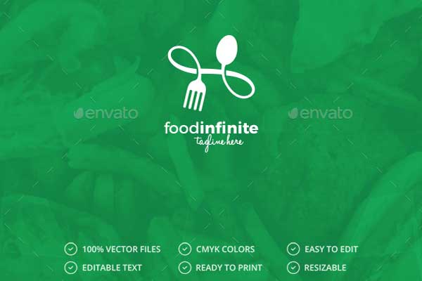 Infinite Food Logo Template