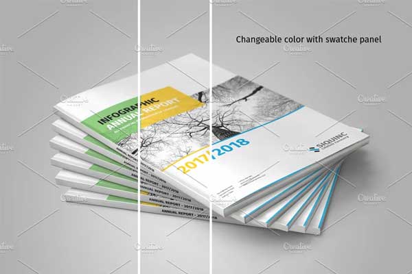 Infographic Annual Report Brochure Templates