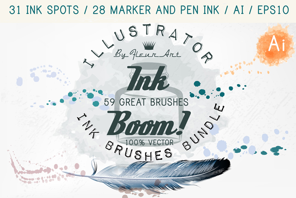 Ink Photoshop Brushes Bundle