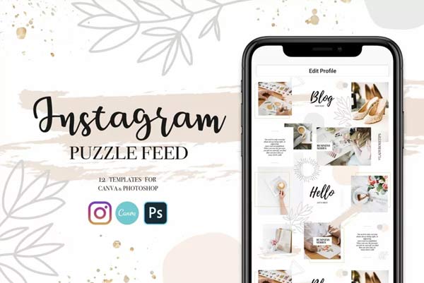 Instagram Feed Seamless Puzzle Download