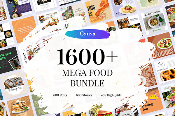 Instagram Food Template Bundle