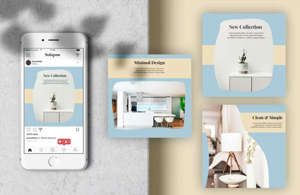 Instagram Interior Design Banner Template