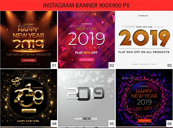Instagram New Year Banners
