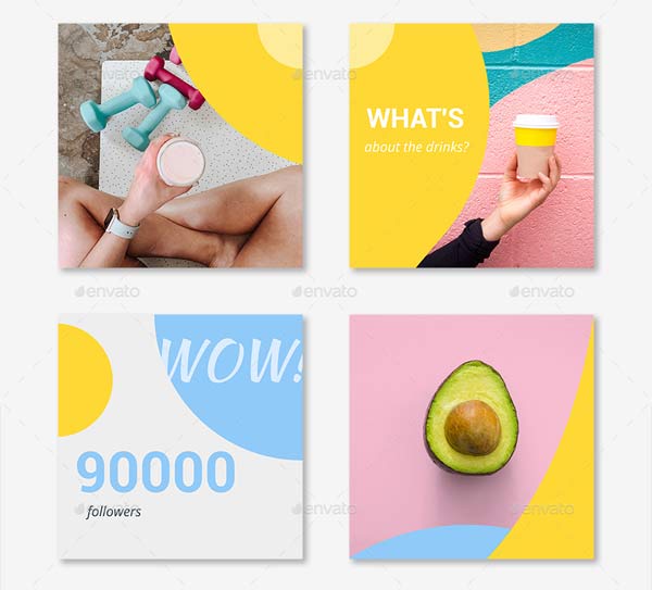 Instagram puzzle Template Free Download