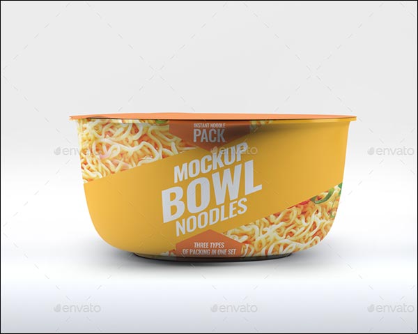 Instant Food Bowl Mock-Up