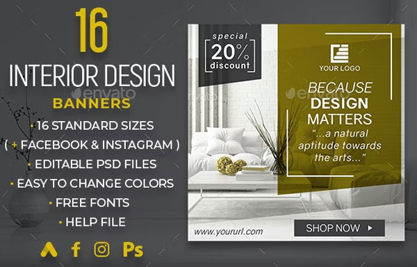 Interior Design Banners Pack