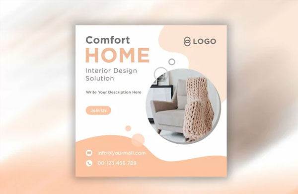 Interior Design Social Media Banners