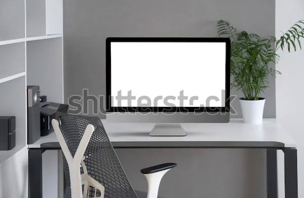 Interior Desk Mockup