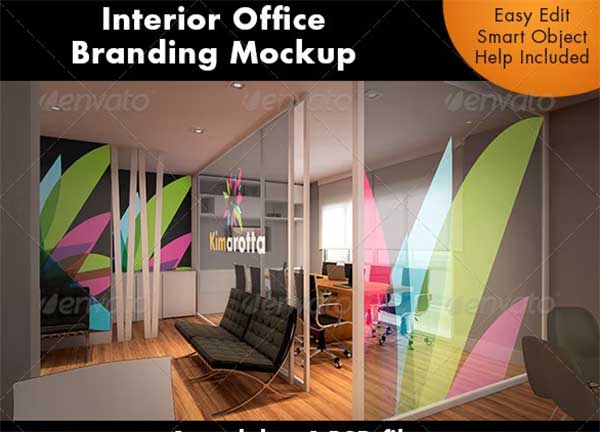 Interior Office Branding Mockup