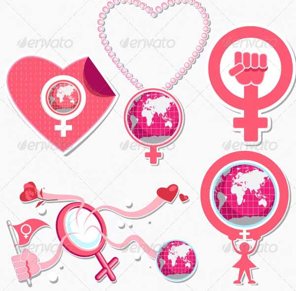 International Woman's Day Symbol and Icon