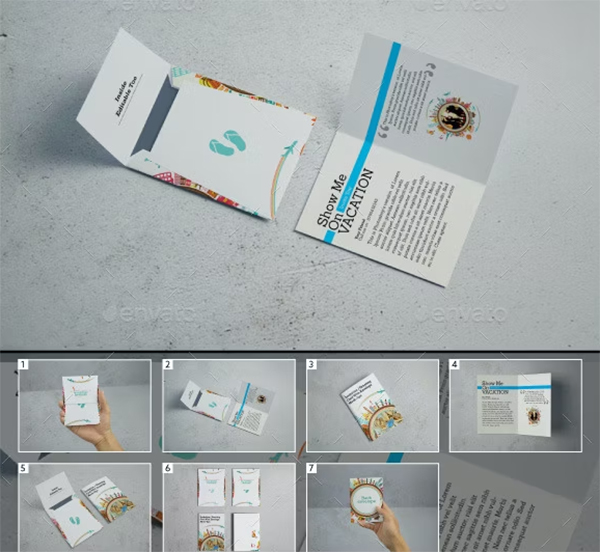 Invitation and Gretting Card With Envelope Mockups