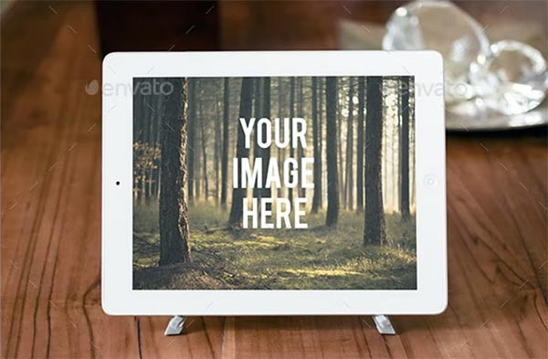 Ipad Mockup Wood Lovers