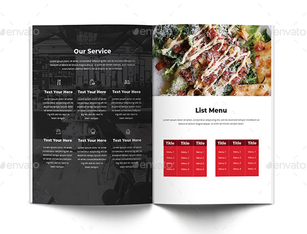 Japanese Food Brochure Template