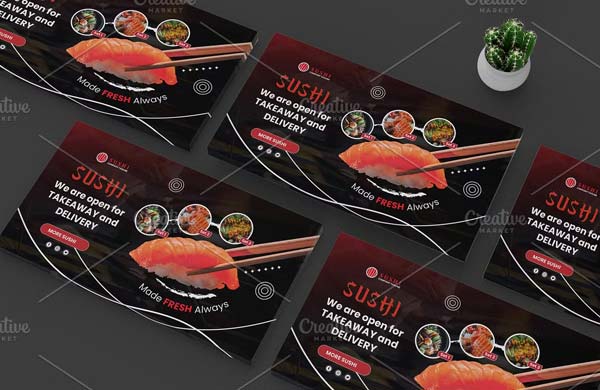 Japanese Food Creative Menu Flyer
