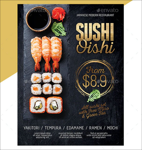Japanese Sushi Food Flyer