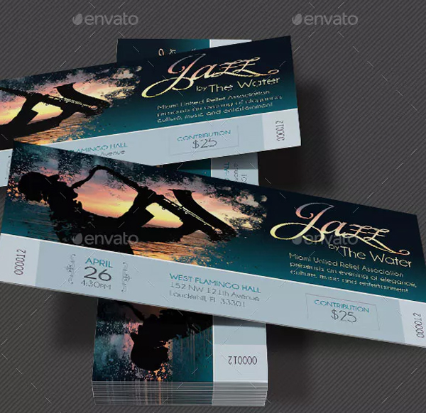 Jazz Concert Event Ticket