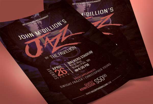 Jazz Concert Flyer and Poster Template