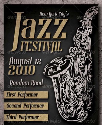 Jazz Event - Festival Poster Template