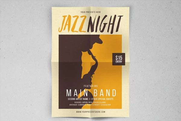 Jazz Night Flyer Template