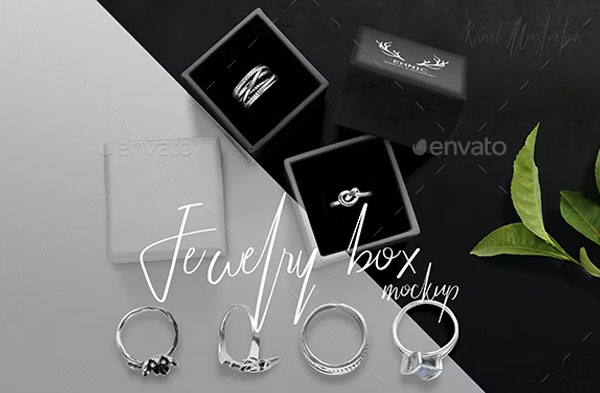 Jewelry Boxes Photoshop Mockup