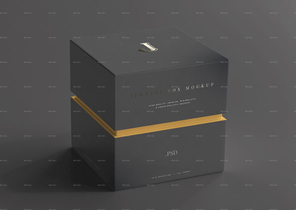 Jewelry Gift Box Photoshop Mockups