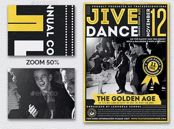 Jive Dance Flyer Template