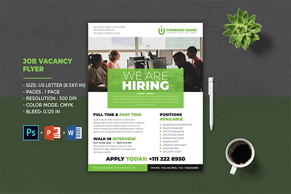 Job Vacancy Flyer Template