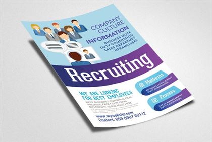Job Vacancy & Recruitment Business Flyer