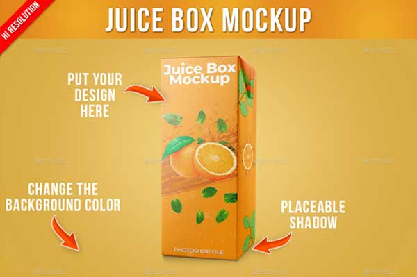 Juice Box Mockup