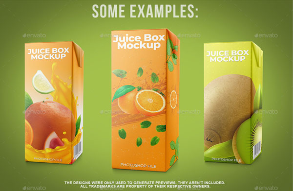 Juice Box Mockups